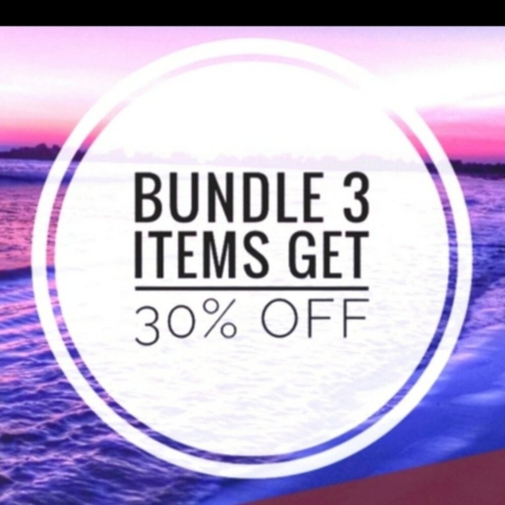 Bundle 3 items get 30% off